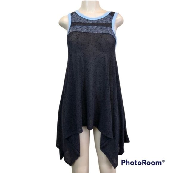 Free People We the Free Bumble bee Shark bite tunic top XS Tall petite - Picture 2 of 6